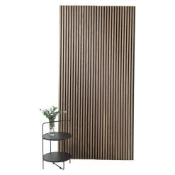 BAUHAUS FibroTech Akustikpaneel Basic Walnut, 2.440 X 605 X 22 Mm, 1 Paneel