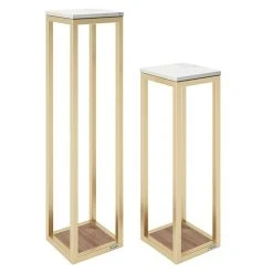 BAUHAUS Phönix Playboy Beistelltisch-Set Mora Gold, 2 -tlg.