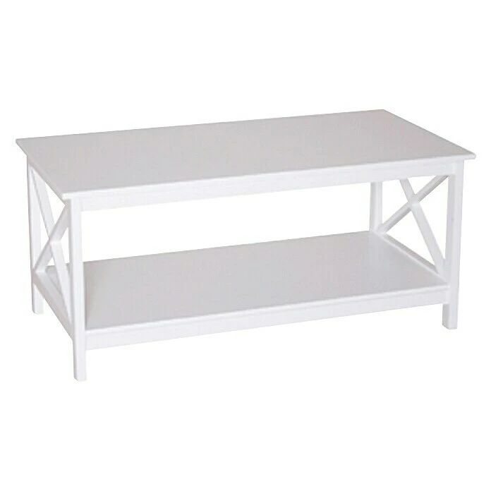 BAUHAUS Phönix Couchtisch Country L X B X H: 50 X 100 X 45 Cm, Weiß 1 BAUHAUS Phönix Couchtisch Country L X B X H: 50 X 100 X 45 Cm, Weiß