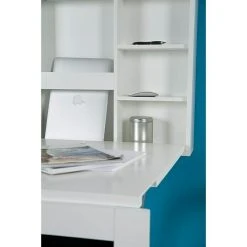 BAUHAUS Phönix Wandschreibtisch York L X B X H: 60 X 75,5 X 149 Cm, Weiß/Schwarz -BAUHAUS Shop 12 740