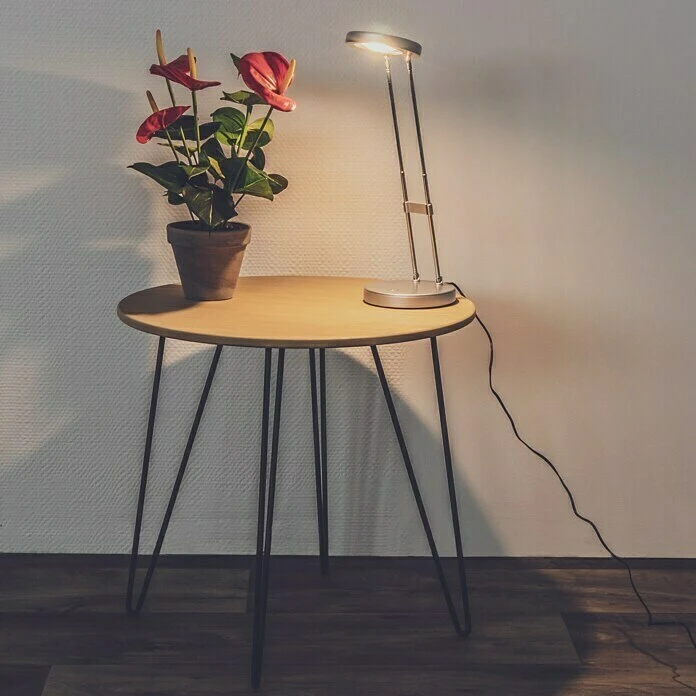 BAUHAUS Beistelltisch Ø X H: 48 X 45 Cm, Mitteldichte Holzfaserplatte (MDF) 5 BAUHAUS Beistelltisch Ø X H: 48 X 45 Cm, Mitteldichte Holzfaserplatte (MDF) – Bild 5