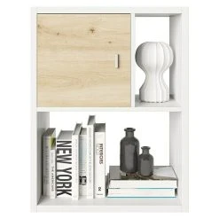 BAUHAUS Phönix Fortuna Beistelltisch L X B X H: 34 X 75,1 X 57,9 Cm, Weiß, Mit Türeinsatz