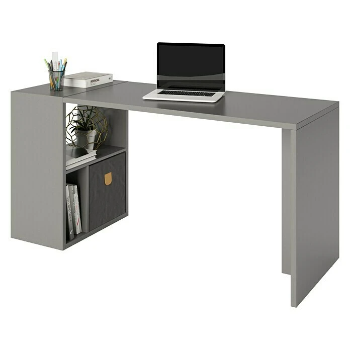 BAUHAUS Phönix Fortuna Regalschreibtisch L X B X H: 57,9 X 154 X 75 Cm, Grau 1 BAUHAUS Phönix Fortuna Regalschreibtisch L X B X H: 57,9 X 154 X 75 Cm, Grau