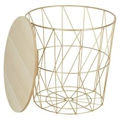 BAUHAUS Beistelltisch Ø X H: 38,5 X 39 Cm, Mitteldichte Holzfaserplatte (MDF), Gold/Natur 3 BAUHAUS Beistelltisch Ø X H: 38,5 X 39 Cm, Mitteldichte Holzfaserplatte (MDF), Gold/Natur -BAUHAUS Shop 12 767