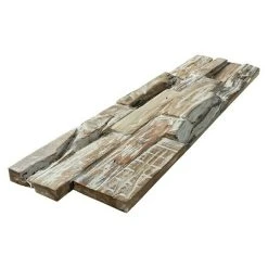 BAUHAUS Holzpaneel Rustic White Teak, 510 X 140 X 20 Mm, 2 Paneele
