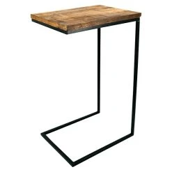 BAUHAUS Beistelltisch Größe: M, Material Tischplatte: Mangoholz