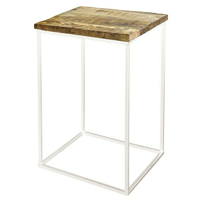 BAUHAUS Beistelltisch 29 X 29 X 44,5 Cm, Mangoholz 1 BAUHAUS Beistelltisch 29 X 29 X 44,5 Cm, Mangoholz