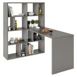 BAUHAUS Phönix Fortuna Regalschreibtisch Grau, Anzahl Fächer: 12 Stk.