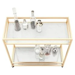 BAUHAUS Phönix Playboy Servierwagen Ginger L X B X H: 40 X 90 X 87 Cm, Gold, Anzahl Böden: 2 Stk. -BAUHAUS Shop 12 848