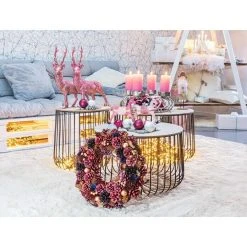 BAUHAUS Beistelltisch Ø X H: 36 X 41 Cm, Natur/Schwarz, Metall -BAUHAUS Shop 12 853