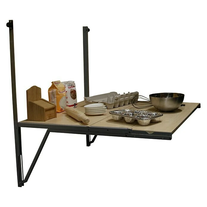 BAUHAUS Simonrack Simonflex Hängeregal L X B X H: 40 X 80 X 112,5 Cm, Einklappbar, Anthrazit/Ark 3 BAUHAUS Simonrack Simonflex Hängeregal L X B X H: 40 X 80 X 112,5 Cm, Einklappbar, Anthrazit/Ark – Bild 3