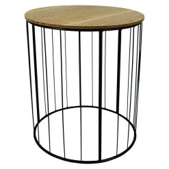 BAUHAUS Beistelltisch Rund Ø X H: 45 X 55 Cm, Holz, Braun