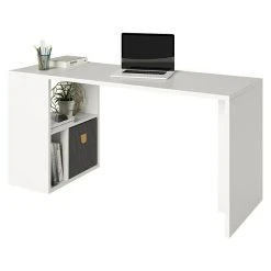 BAUHAUS Phönix Fortuna Regalschreibtisch L X B X H: 57,9 X 154 X 75 Cm, Weiß