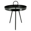BAUHAUS Beistelltisch Mit Griff Ø X H: 40 X 60 Cm, Schwarz, Metall