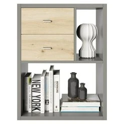 BAUHAUS Phönix Fortuna Beistelltisch L X B X H: 34 X 75,1 X 57,9 Cm, Grau, Mit Schubladeneinsatz