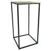 BAUHAUS Beistelltisch L X B X H: 25 X 25 X 50 Cm, Gold/Schwarz, Metall