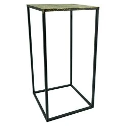 BAUHAUS Beistelltisch L X B X H: 25 X 25 X 50 Cm, Gold/Schwarz, Metall