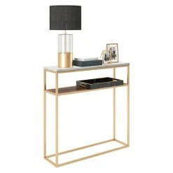 BAUHAUS Phönix Playboy Beistelltisch Candy L X B X H: 30 X 105 X 95 Cm, Gold -BAUHAUS Shop 12 911