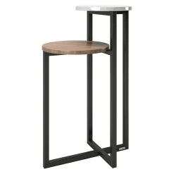 BAUHAUS Phönix Playboy Beistelltisch Cheryl L X B X H: 49 X 49 X 80 Cm, Nussbaum, Anzahl Böden: 2 Stk. -BAUHAUS Shop 12 915