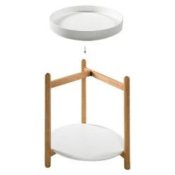 BAUHAUS Phönix Rubby Beistelltisch Ø X H: 40 X 45 Cm, Weiß -BAUHAUS Shop 12 921
