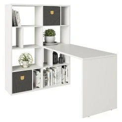 BAUHAUS Phönix Fortuna Regalschreibtisch Weiß, Anzahl Fächer: 12 Stk.