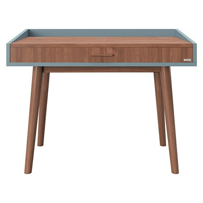 BAUHAUS Phönix Playboy Schminktisch Henriette L X B X H: 50 X 100 X 75 Cm, Nussbaum, Spiegel 3 BAUHAUS Phönix Playboy Schminktisch Henriette L X B X H: 50 X 100 X 75 Cm, Nussbaum, Spiegel – Bild 3