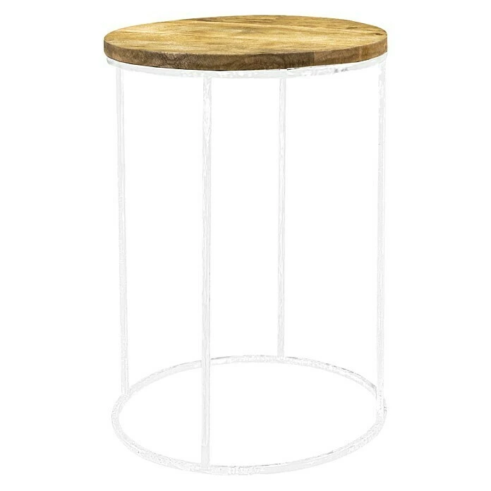 BAUHAUS Beistelltisch Ø X H: 38 X 53 Cm, Mangoholz 1 BAUHAUS Beistelltisch Ø X H: 38 X 53 Cm, Mangoholz